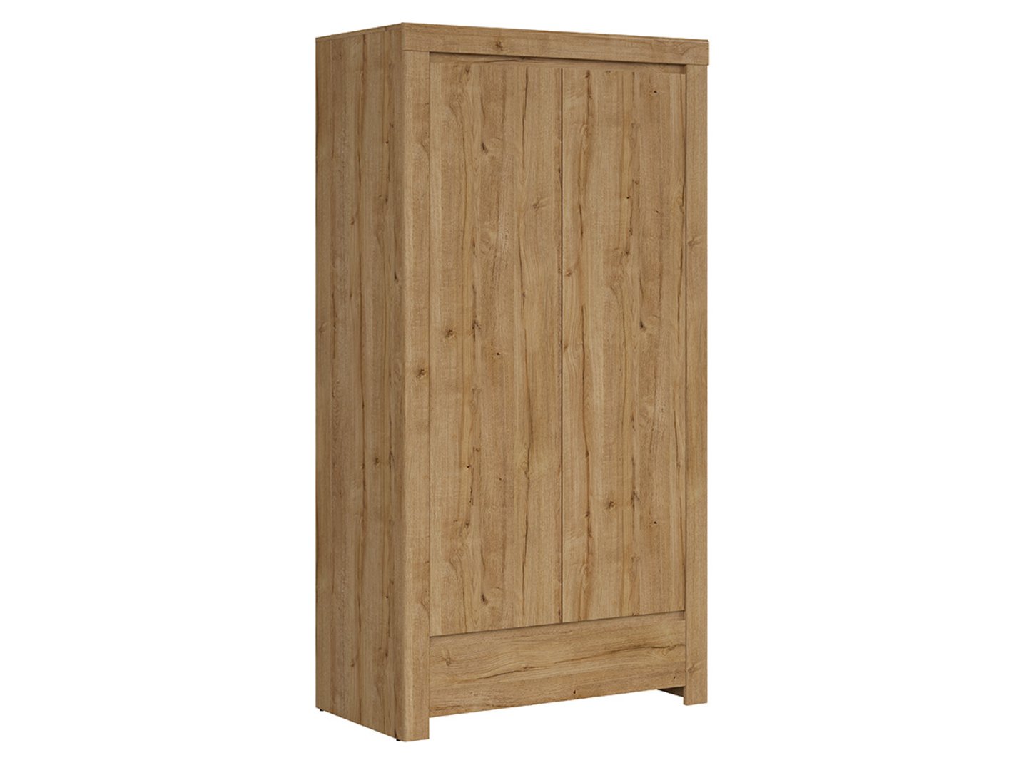 HOLTEN 106 cm Waterford oak two-door wardrobe with drawer