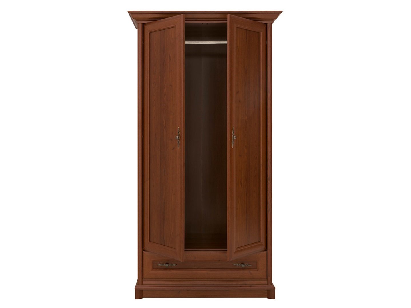 KENT 110 cm chestnut two-door wardrobe with drawer