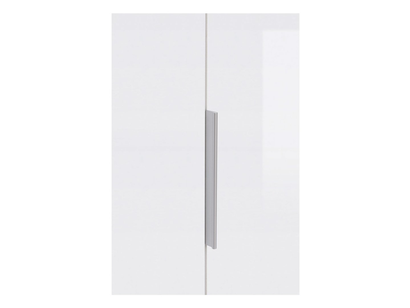 ZELE two-door wardrobe with drawer, Wotan oak/glossy white - Image 2