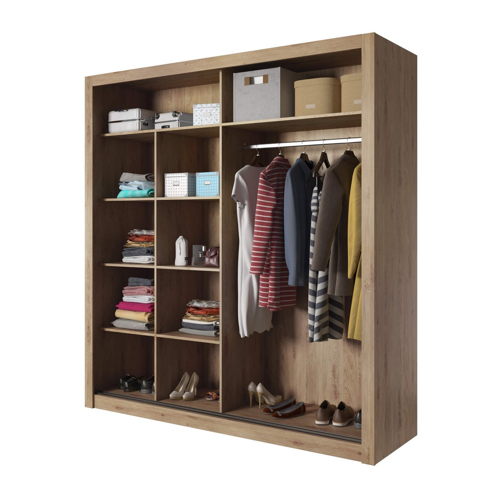 ARTI AR-08 two-door sliding wardrobe, Shetland oak - Image 3