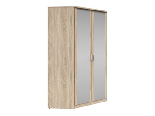 BRANDO corner wardrobe 117×117 cm sonoma oak/textile