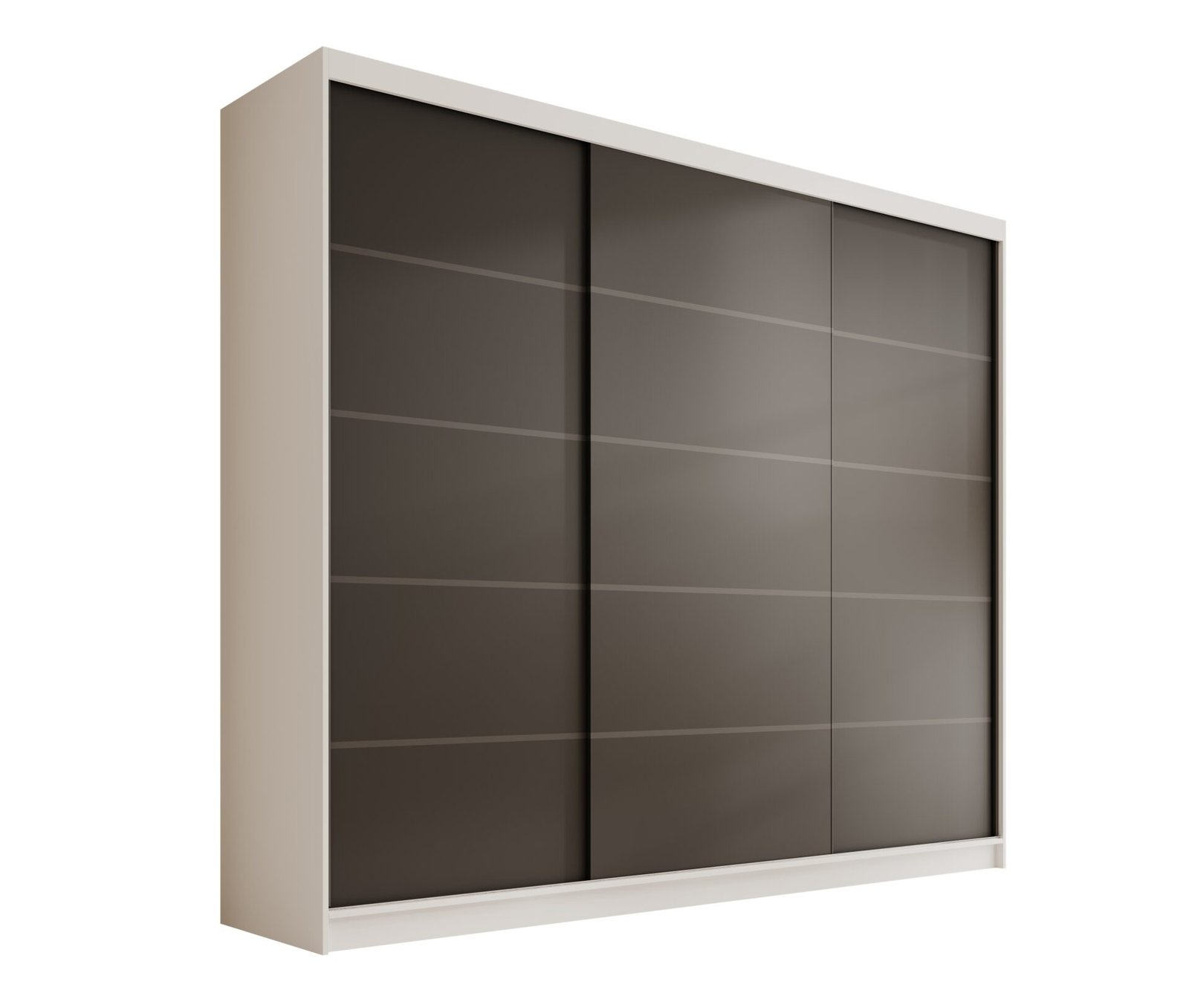 Andy 250 sliding wardrobe, white/black, ADRK