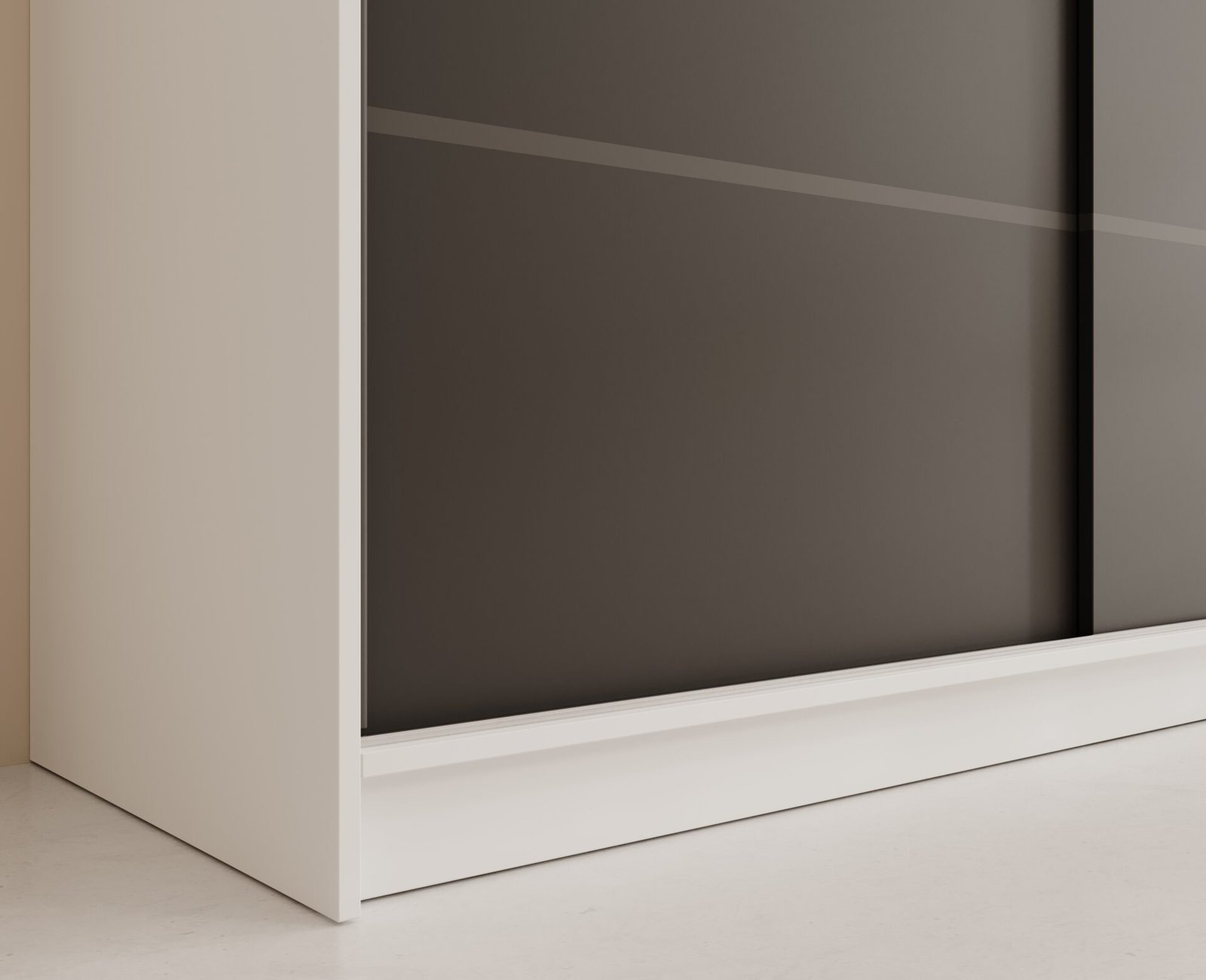 Andy 250 sliding wardrobe, white/black, ADRK - Image 4