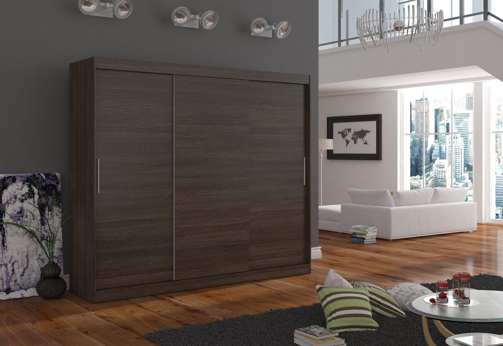 ANTOS 250 Chocolate sliding wardrobe ADRK - Image 2