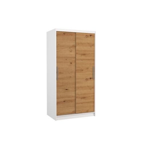 ASTEN 100 sliding wardrobe, white/artisanal, ADRK