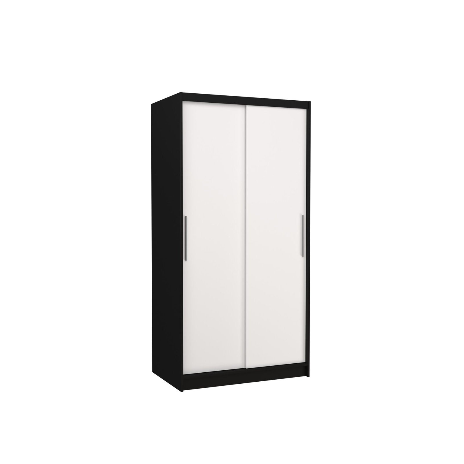ASTEN 100 sliding wardrobe, black/white, ADRK
