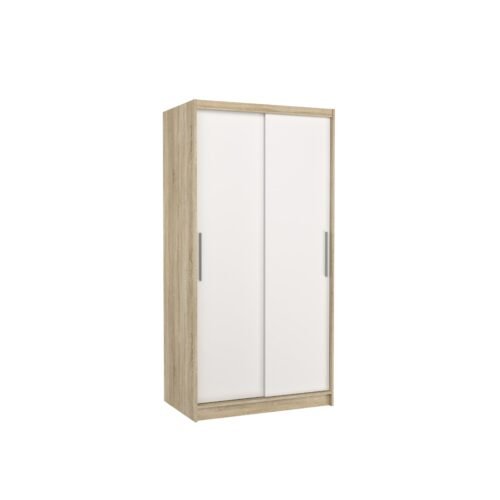 ASTEN 100 sliding wardrobe with Sonoma/white finish, ADRK