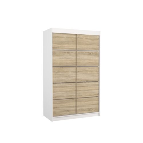 Sliding wardrobe BENISSO 120 White/Sonoma ADRK