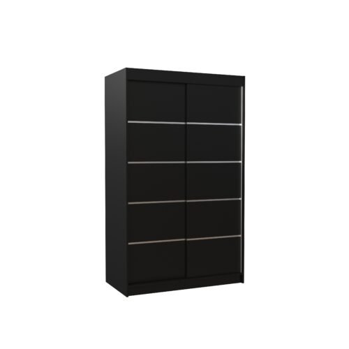 BENISSO 120 black ADRK sliding wardrobe