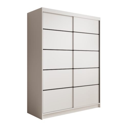 Calma 150 sliding wardrobe with sliding doors, white, ADRK