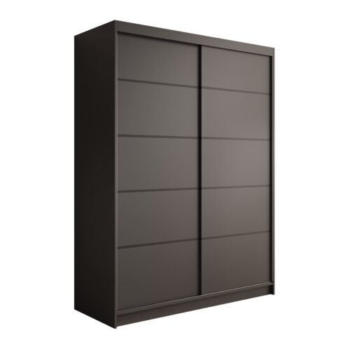Sliding wardrobe Calma 150, black, ADRK