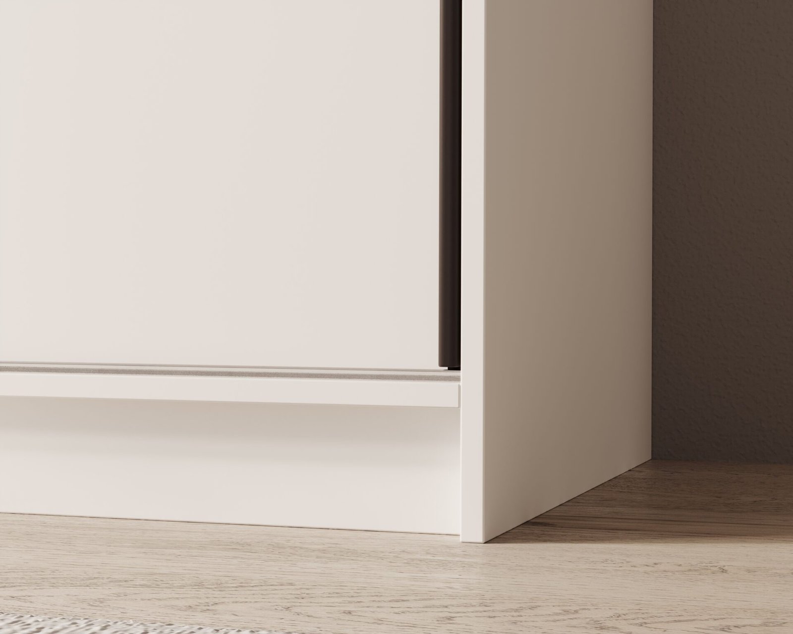 Castello 120 sliding wardrobe with sliding doors, white, ADRK - Image 4