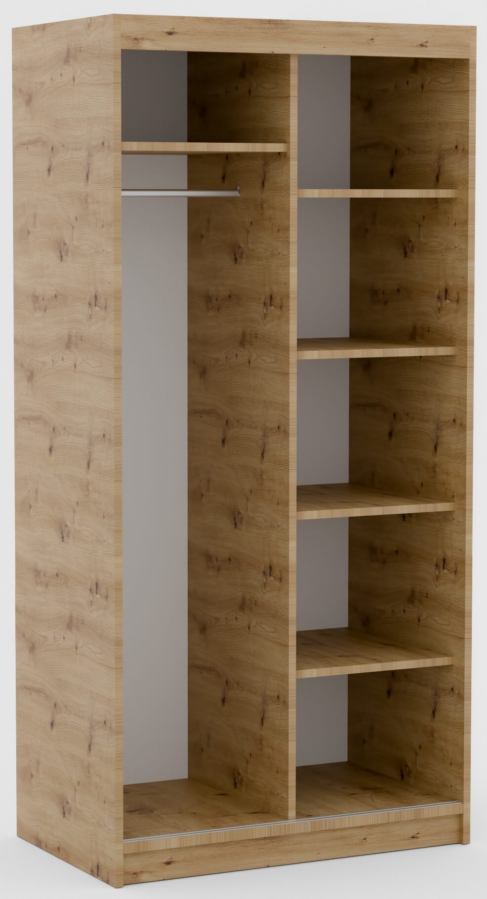 Delia 100 Artisan/Black ADRK sliding wardrobe - Image 4