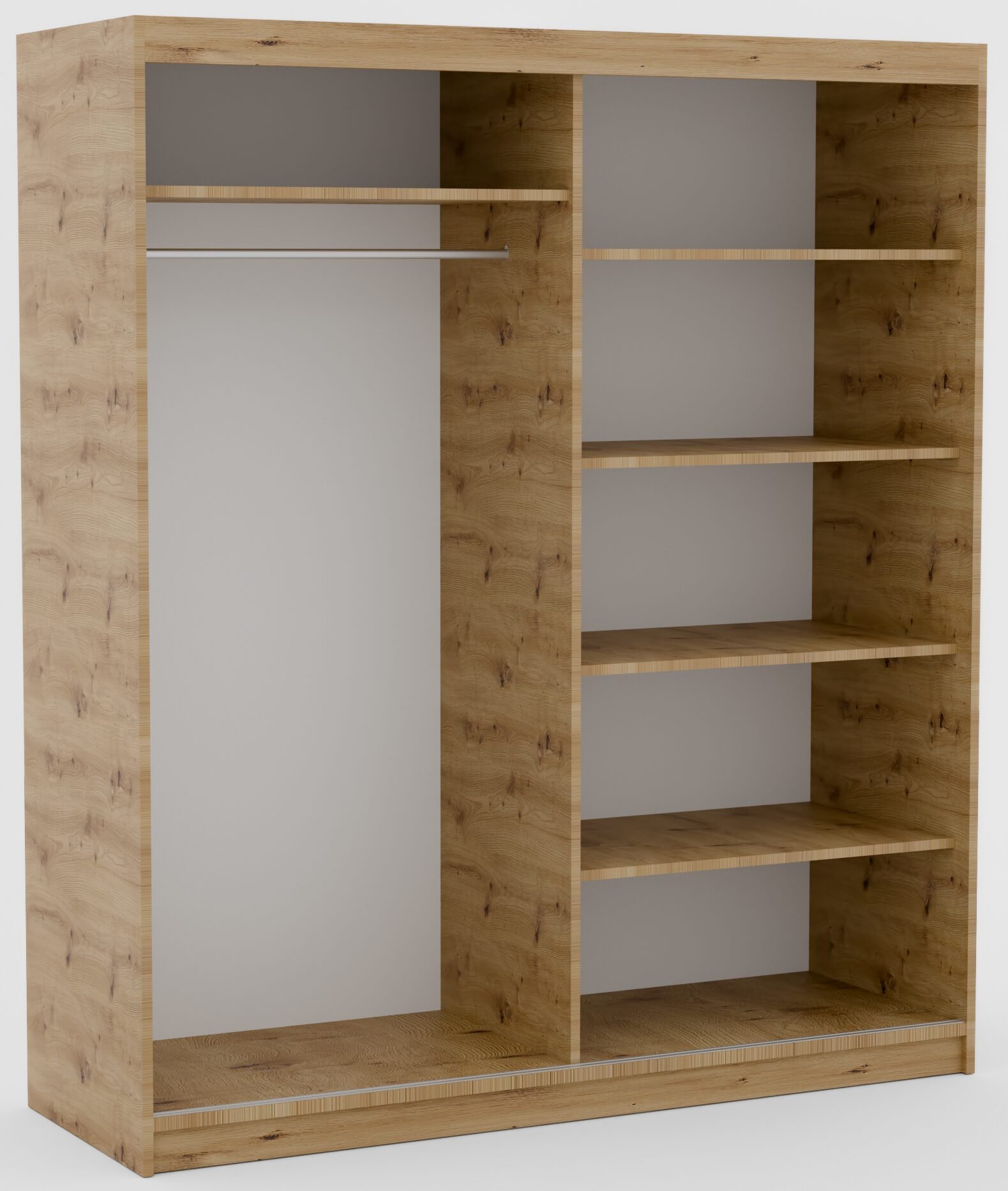 Delia 180 Artisan/Black ADRK sliding wardrobe - Image 4