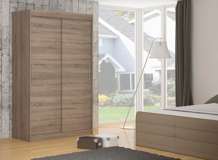 DENVER 150 Truffle ADRK sliding wardrobe - Image 2