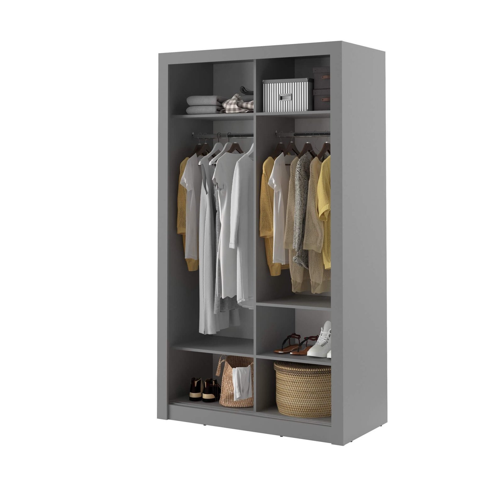 ARTI AR-06 gray two-door sliding wardrobe - Image 4