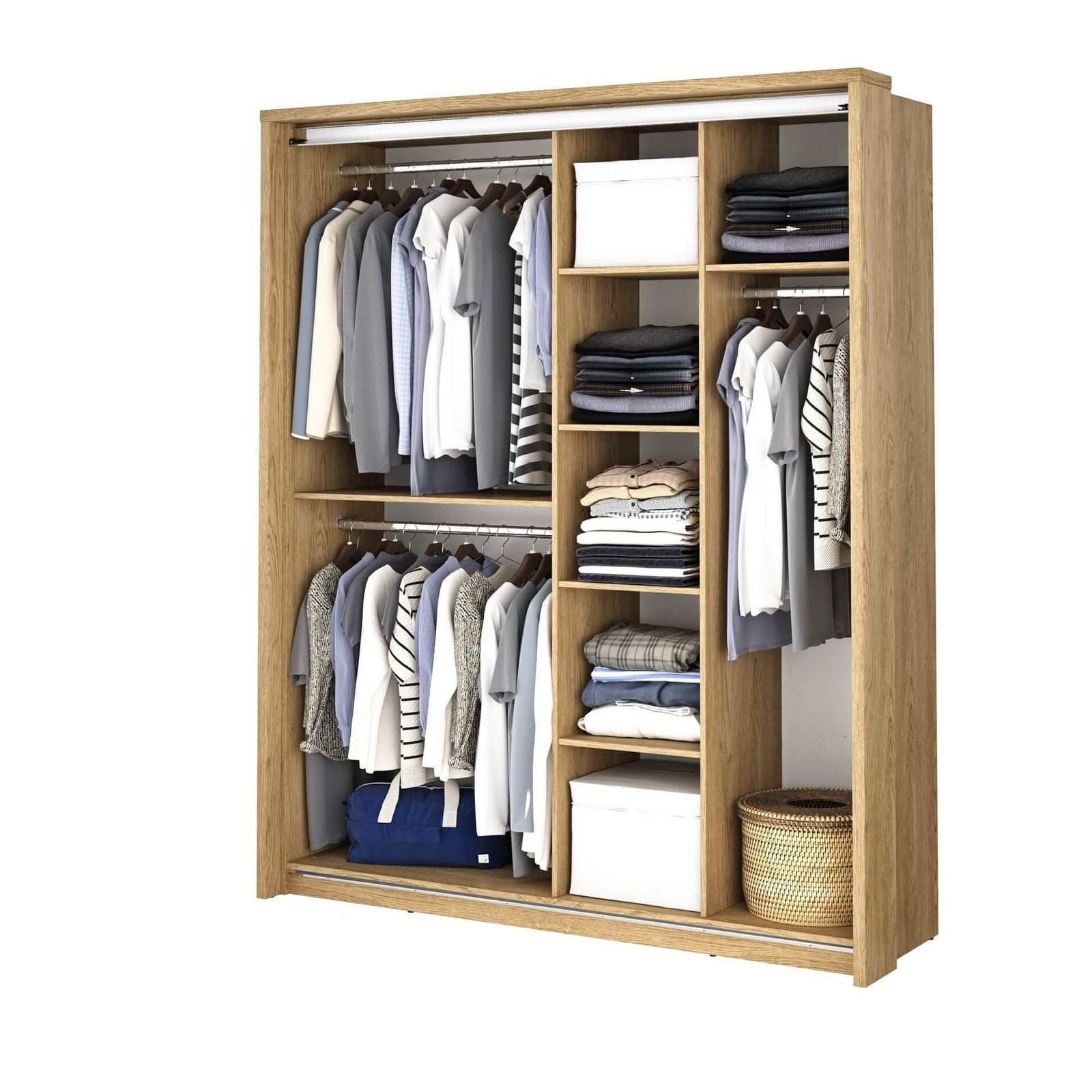 ARTI AR-17 two-door sliding wardrobe, Shetland oak - Image 3