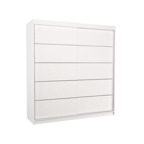 ESTEVA 200 Sliding wardrobe with sliding doors, white, ADRK