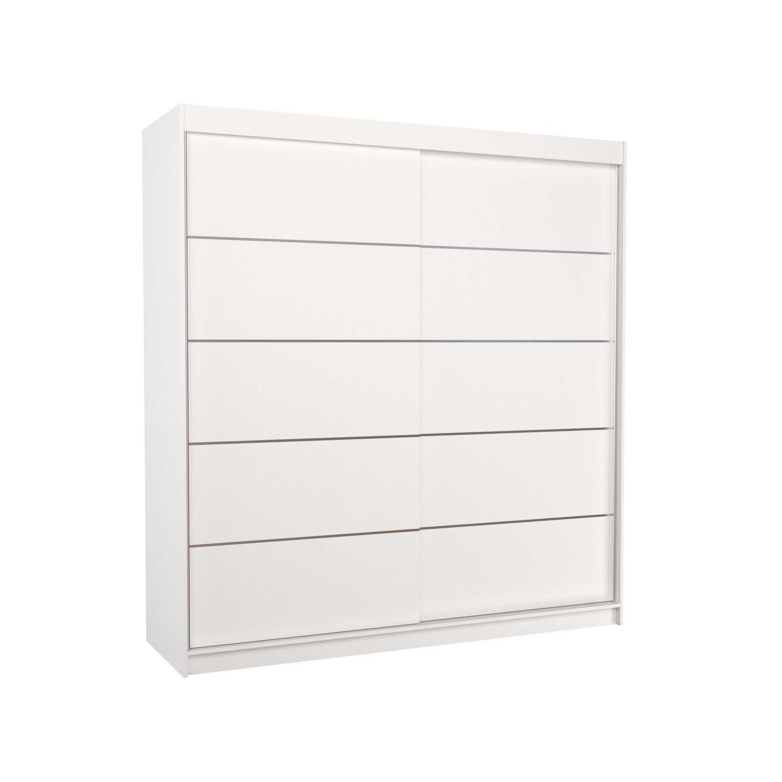ESTEVA 200 Sliding wardrobe with sliding doors, white, ADRK