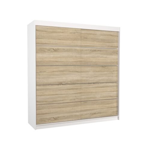 Sliding wardrobe ESTEVA 200 White/Sonoma ADRK
