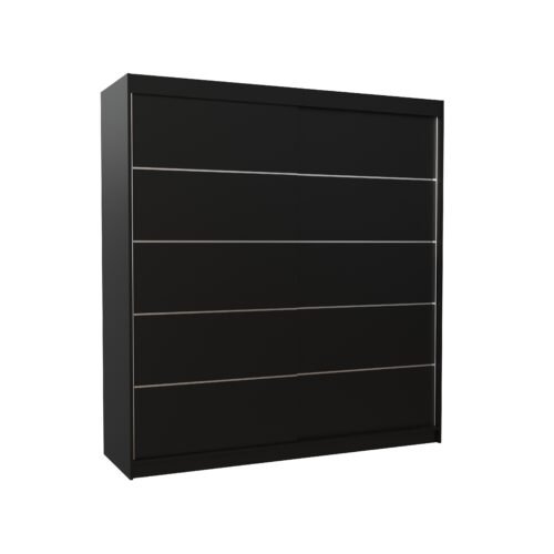 ESTEVA 200 black ADRK sliding wardrobe