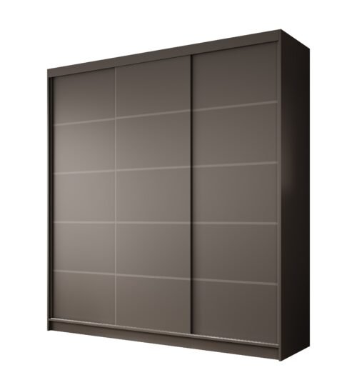 Greta 200 sliding wardrobe, black, ADRK
