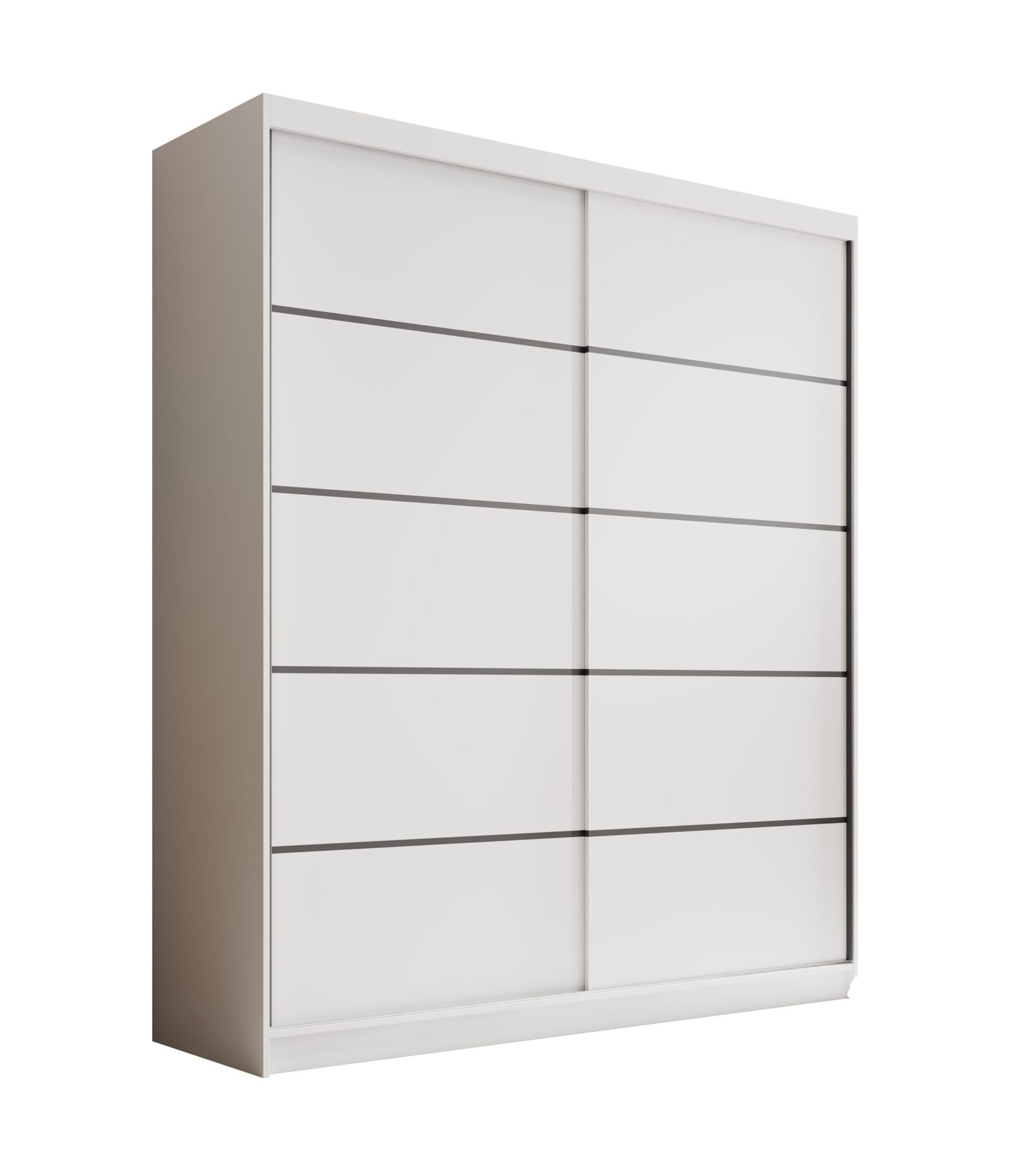 Hannah 180 sliding wardrobe with sliding doors, white, ADRK