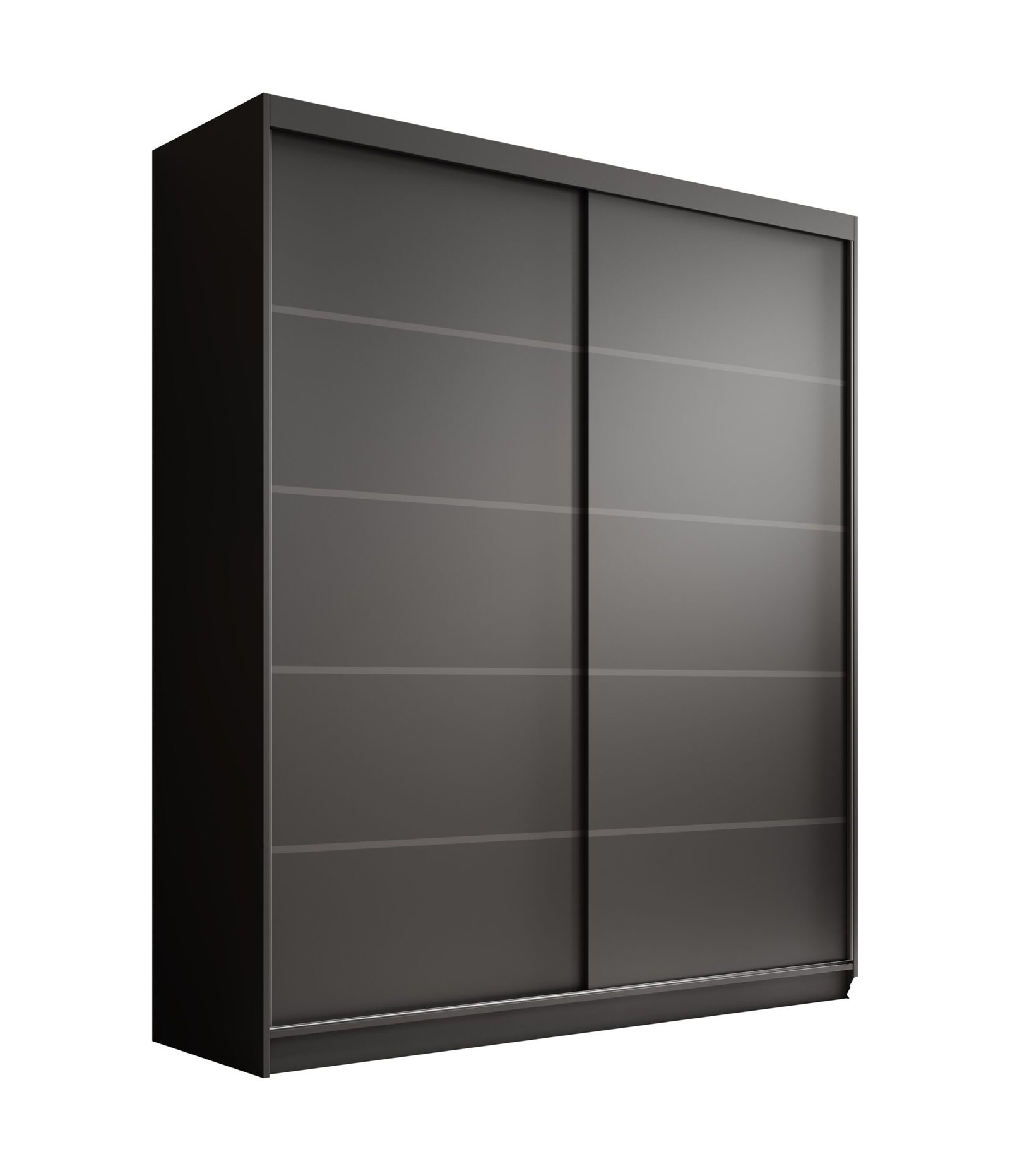 Hannah 180 sliding wardrobe with black windows, ADRK