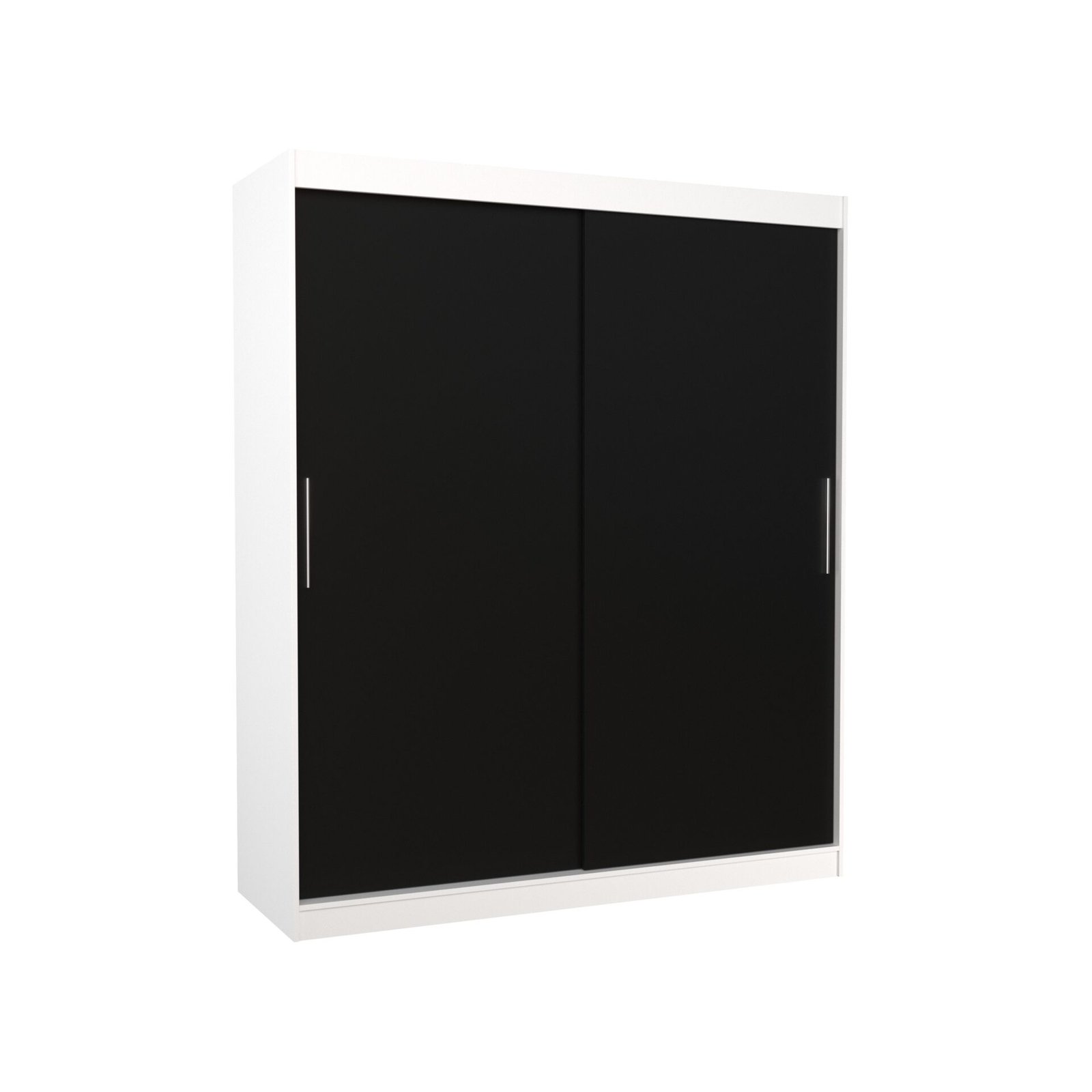LINCOLN 180 sliding wardrobe, white/black, ADRK