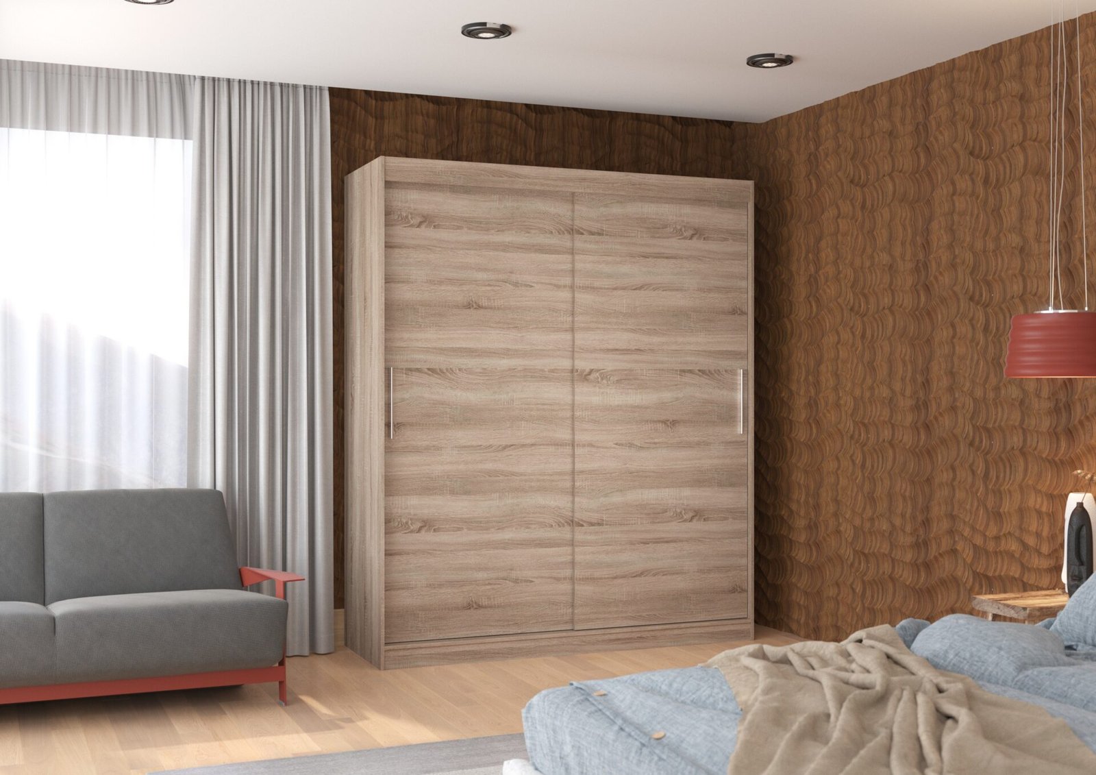LINCOLN 180 Truffle sliding wardrobe ADRK - Image 2