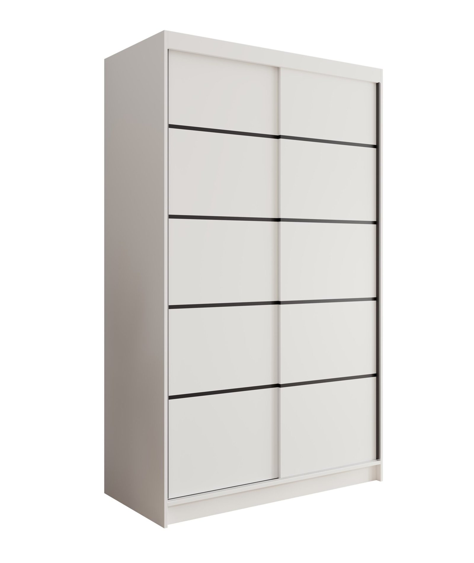Lizi 120 sliding wardrobe with white finish, ADRK