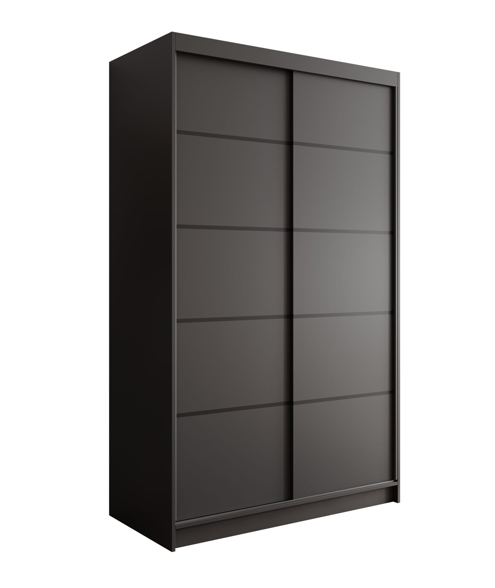 Lizi 120 sliding wardrobe with black handle, ADRK