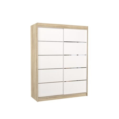 LUFT 150 Sliding wardrobe Sonoma/White ADRK