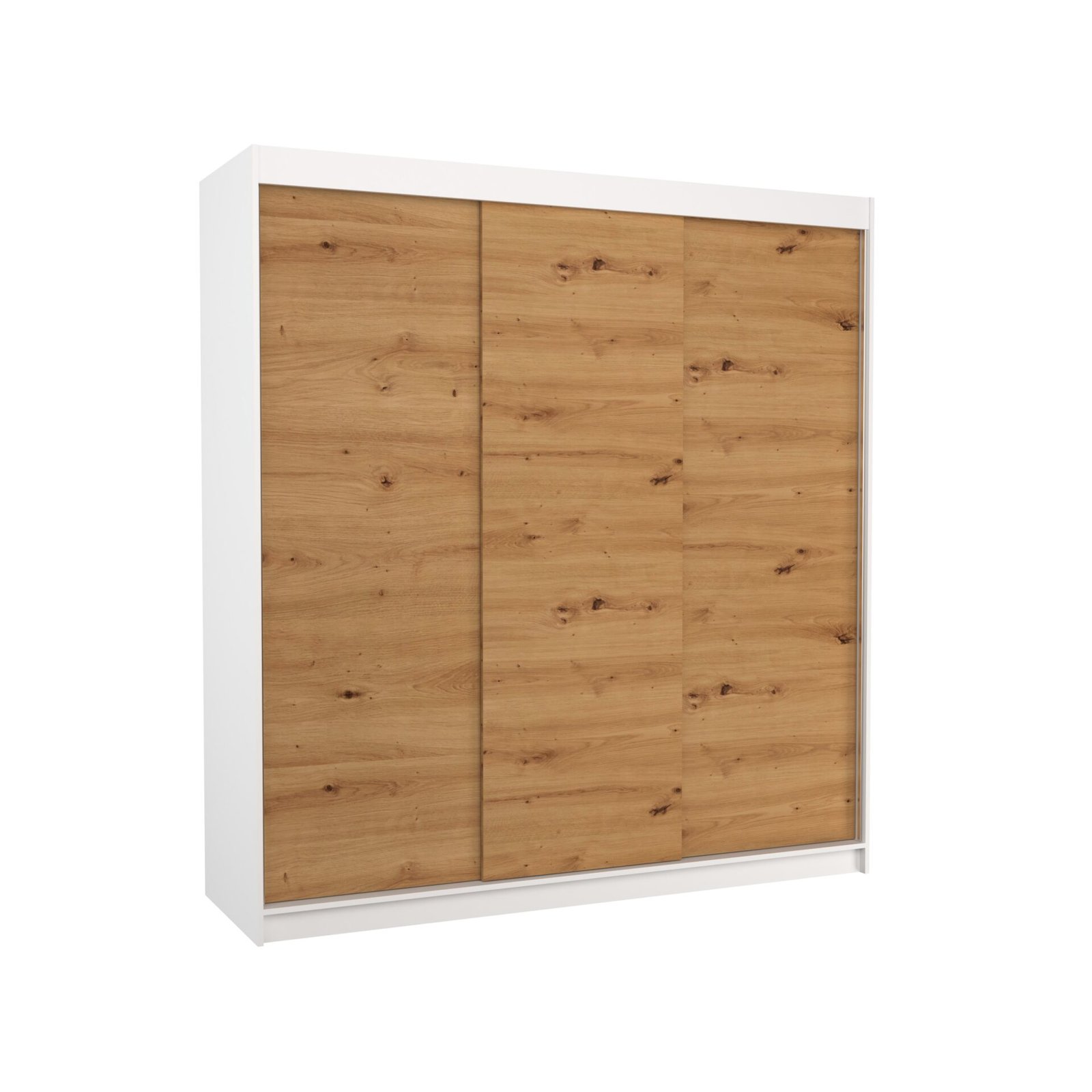 MEGAN 200 sliding wardrobe, white/artisan, ADRK