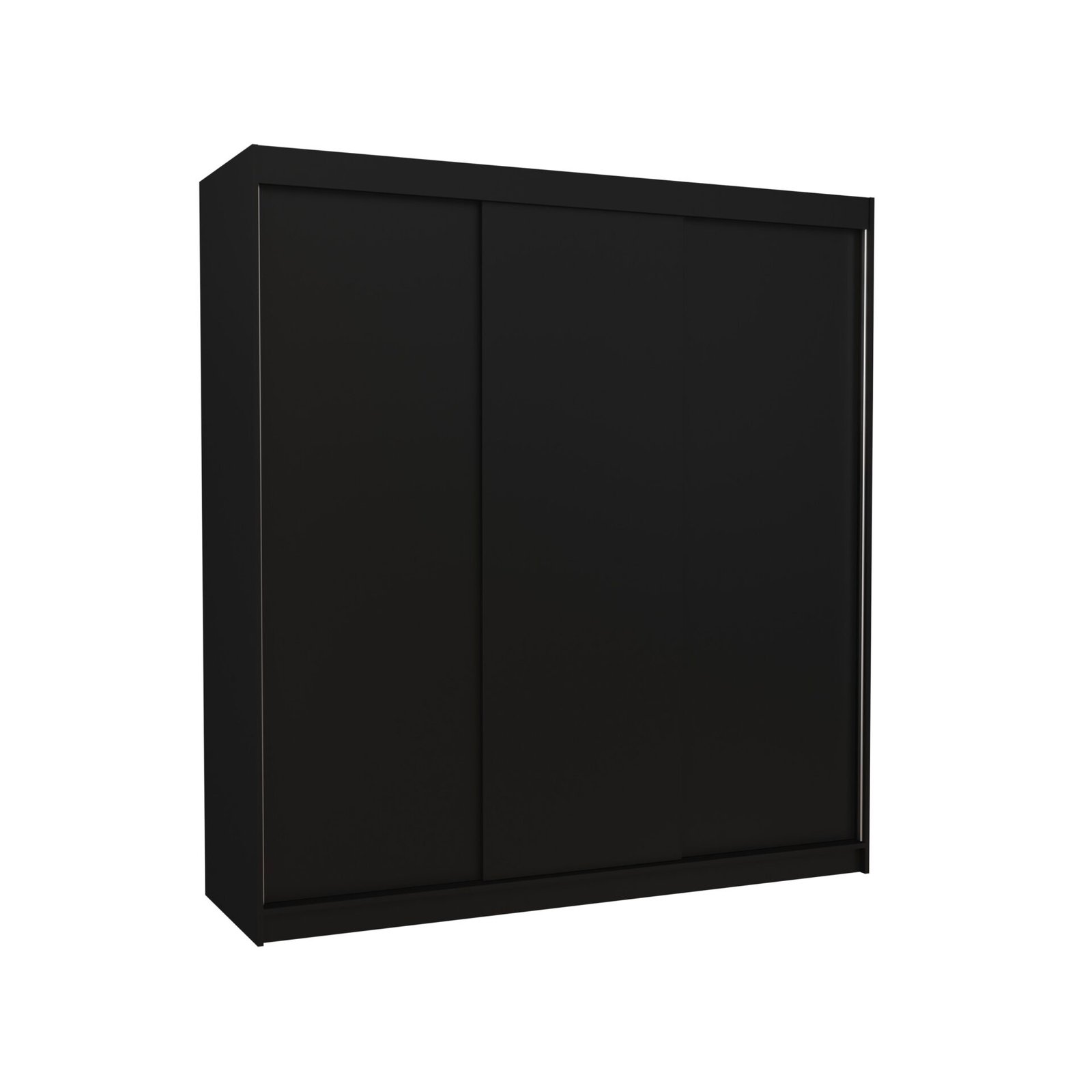 MEGAN 200 sliding wardrobe, black, ADRK