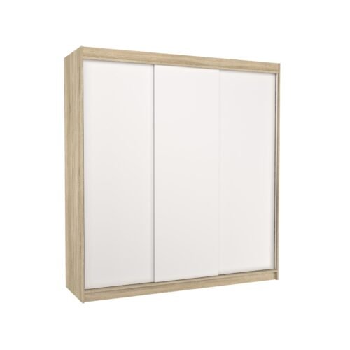 MEGAN 200 sliding wardrobe Sonoma/White ADRK