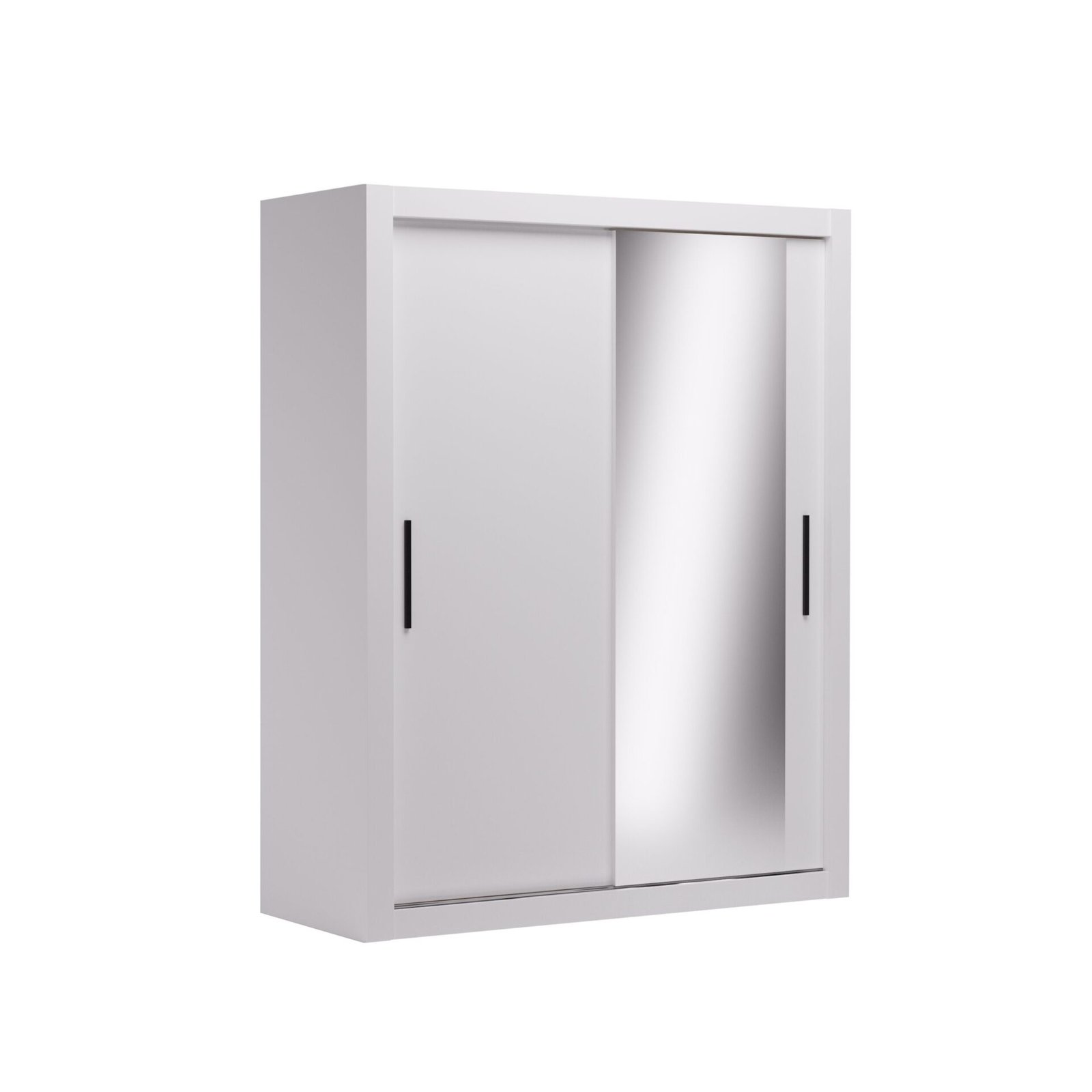 Sliding wardrobe MODI-M 160 white/black ADRK