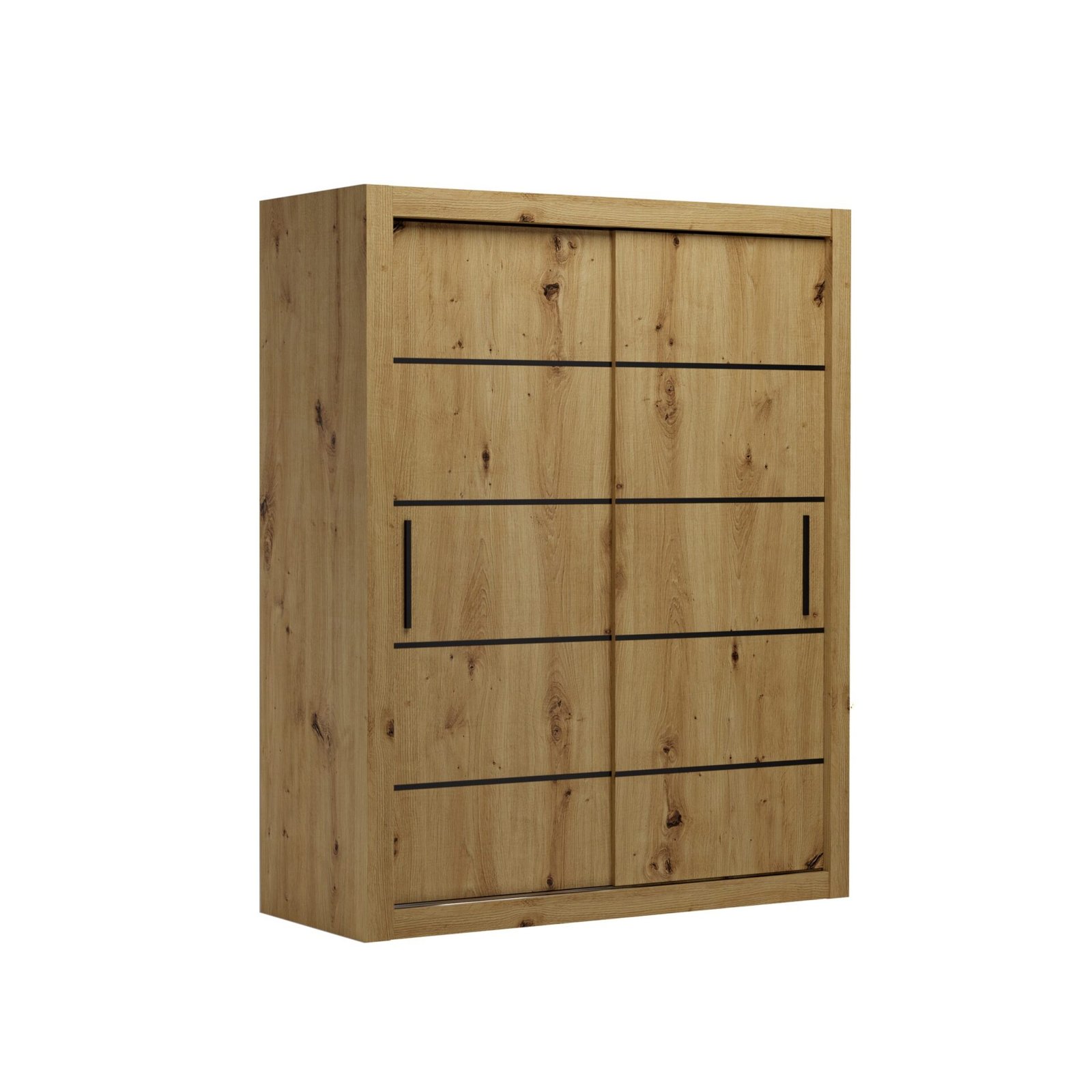 MORELL 160 Artisan/Black ADRK sliding wardrobe