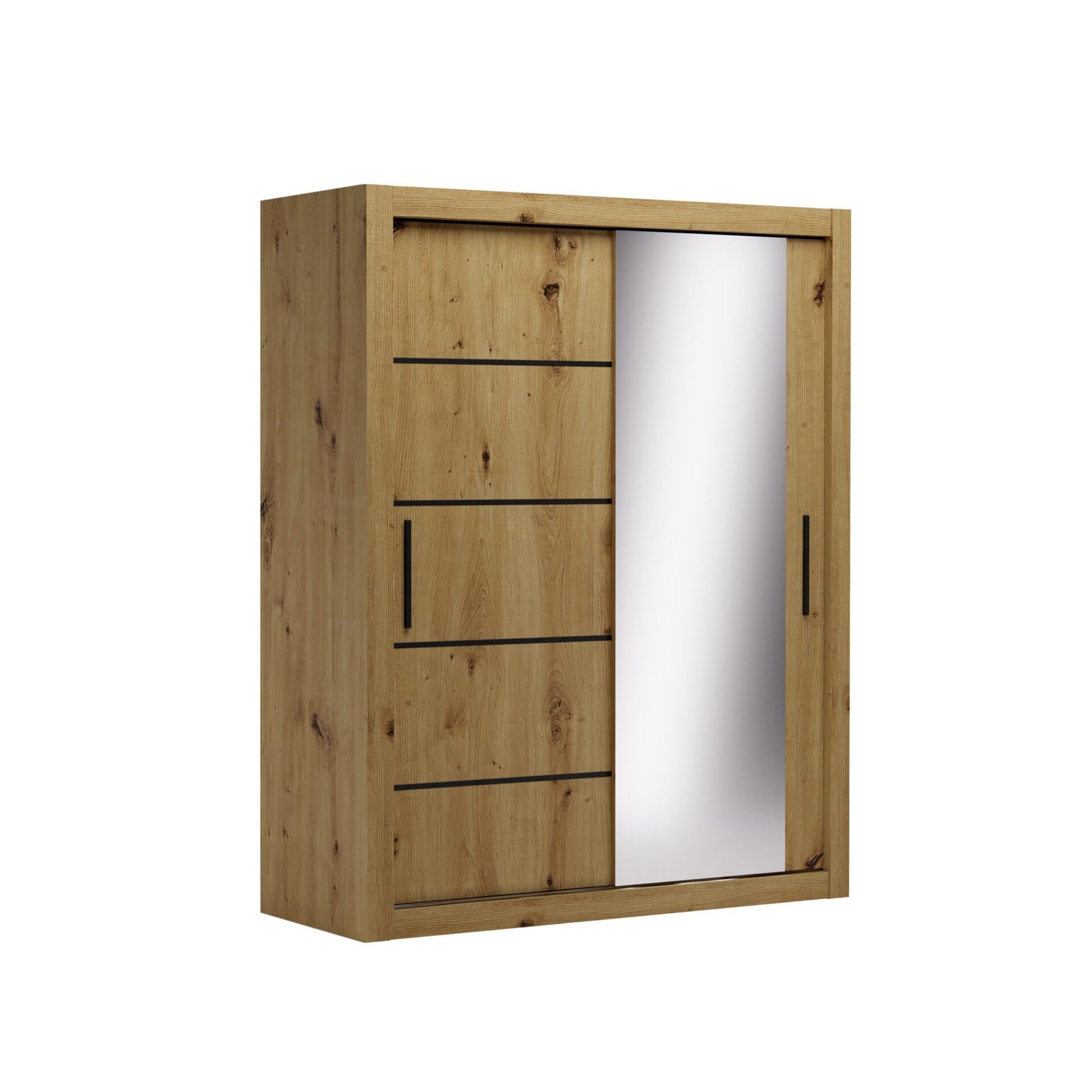 MOX 160 Artisan/Black ADRK sliding wardrobe