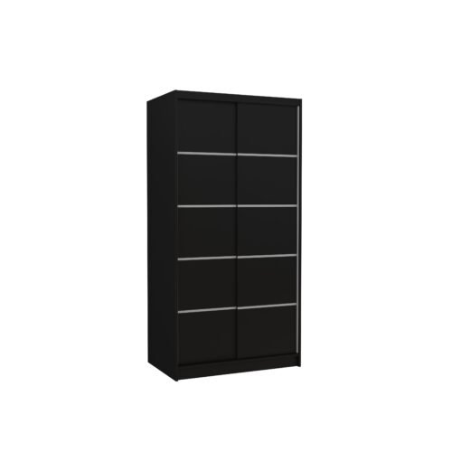 RIVA 100 black ADRK sliding wardrobe
