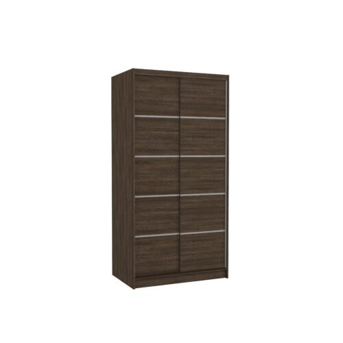 RIVA 100 sliding wardrobe with chocolate finish, ADRK