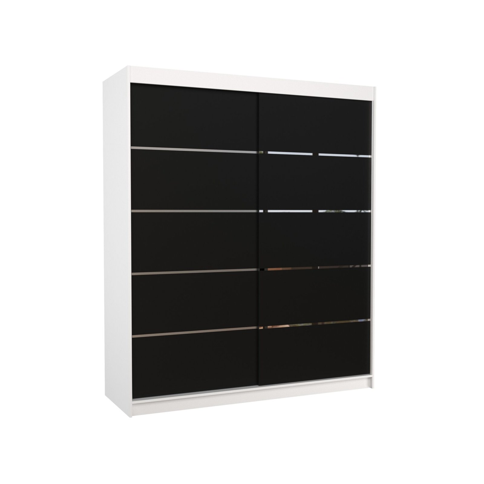 SPECTRA 180 sliding wardrobe, white/black, ADRK - Image 3