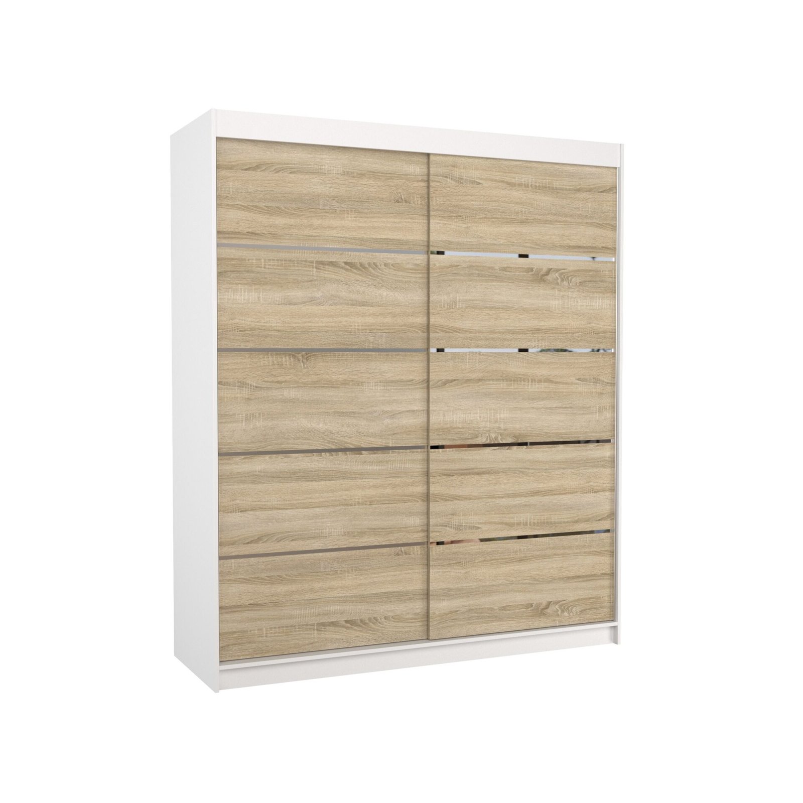SPECTRA 180 sliding wardrobe, white/Sonoma, ADRK