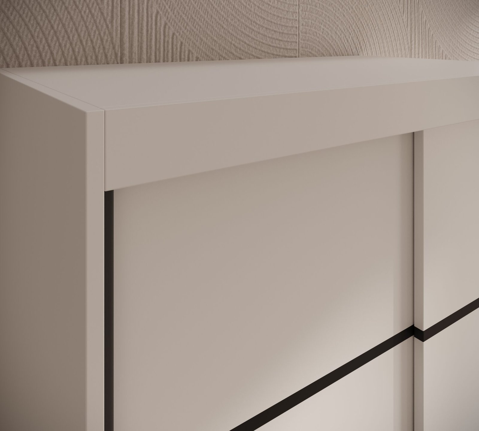 Verto 100 sliding wardrobe, white, ADRK - Image 4