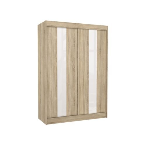 Sliding wardrobe with sliding doors KAREN 150 Sonoma/White Lacobel ADRK
