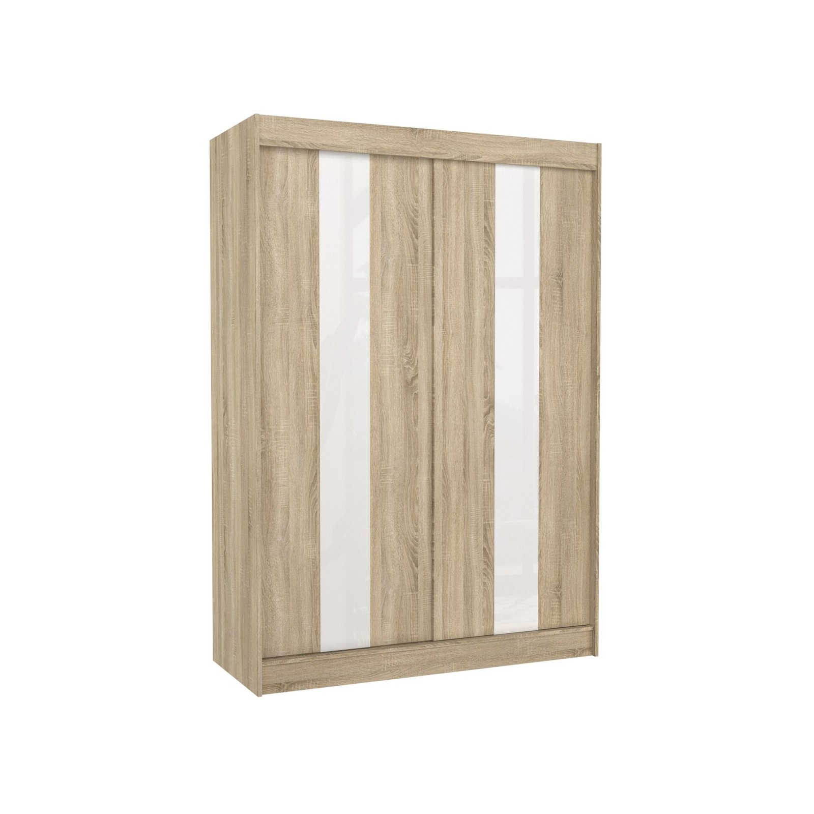 Sliding wardrobe with sliding doors KAREN 150 Sonoma/White Lacobel ADRK