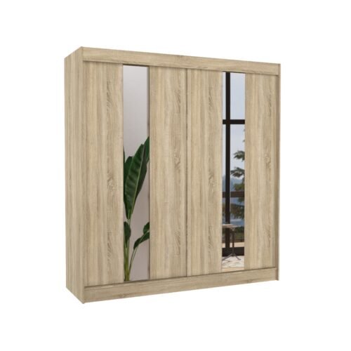 Sliding wardrobe with mirror BALTON 200 Sonoma ADRK
