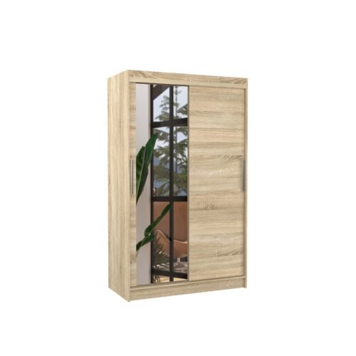 Sliding wardrobe with mirror BARIO 120 Sonoma ADRK