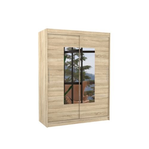Sliding wardrobe with mirror DORRIGO 150 Sonoma ADRK