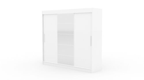Sliding wardrobe with mirror ERWIN 235 white ADRK